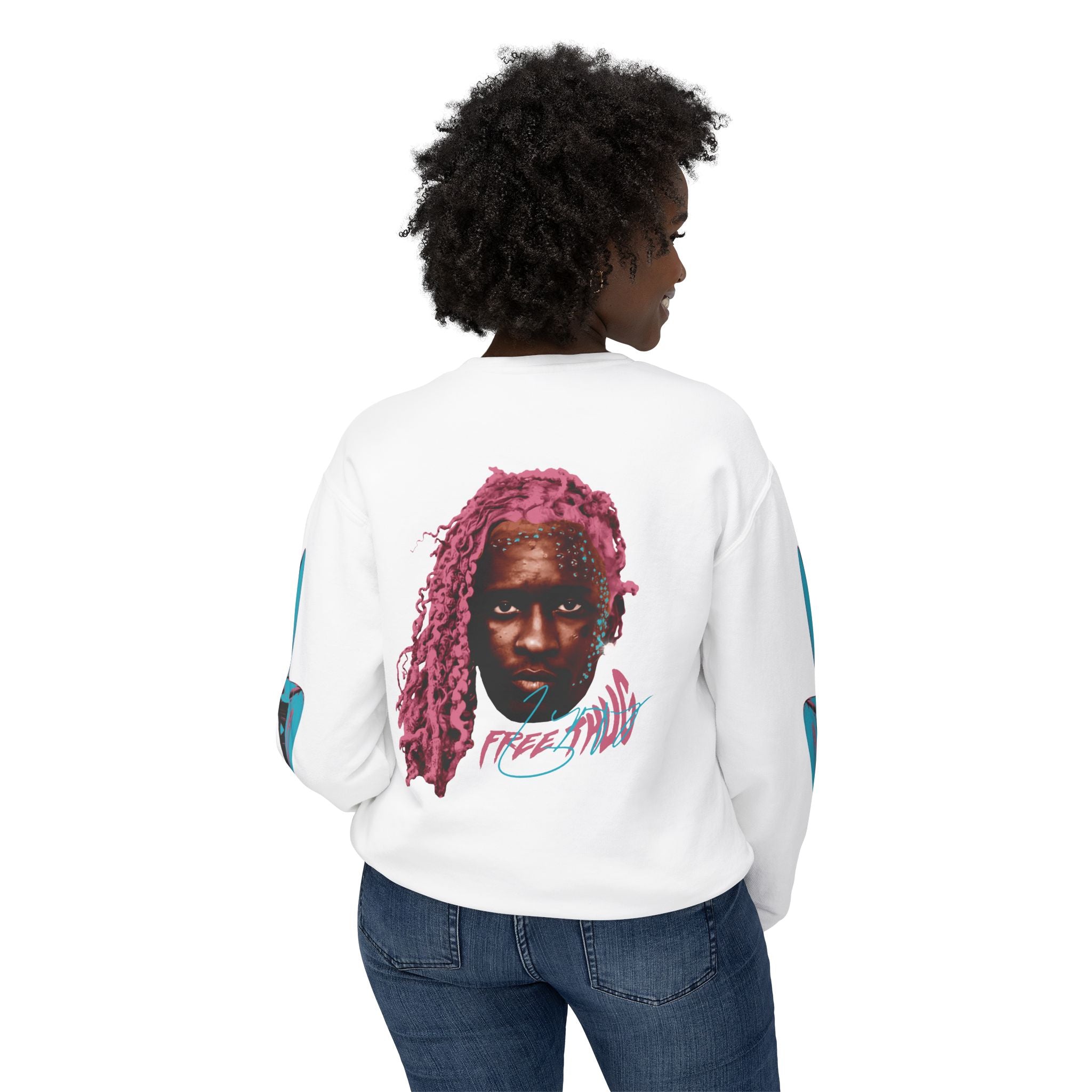 Free Thug Lightweight Crewneck Sweatshirt