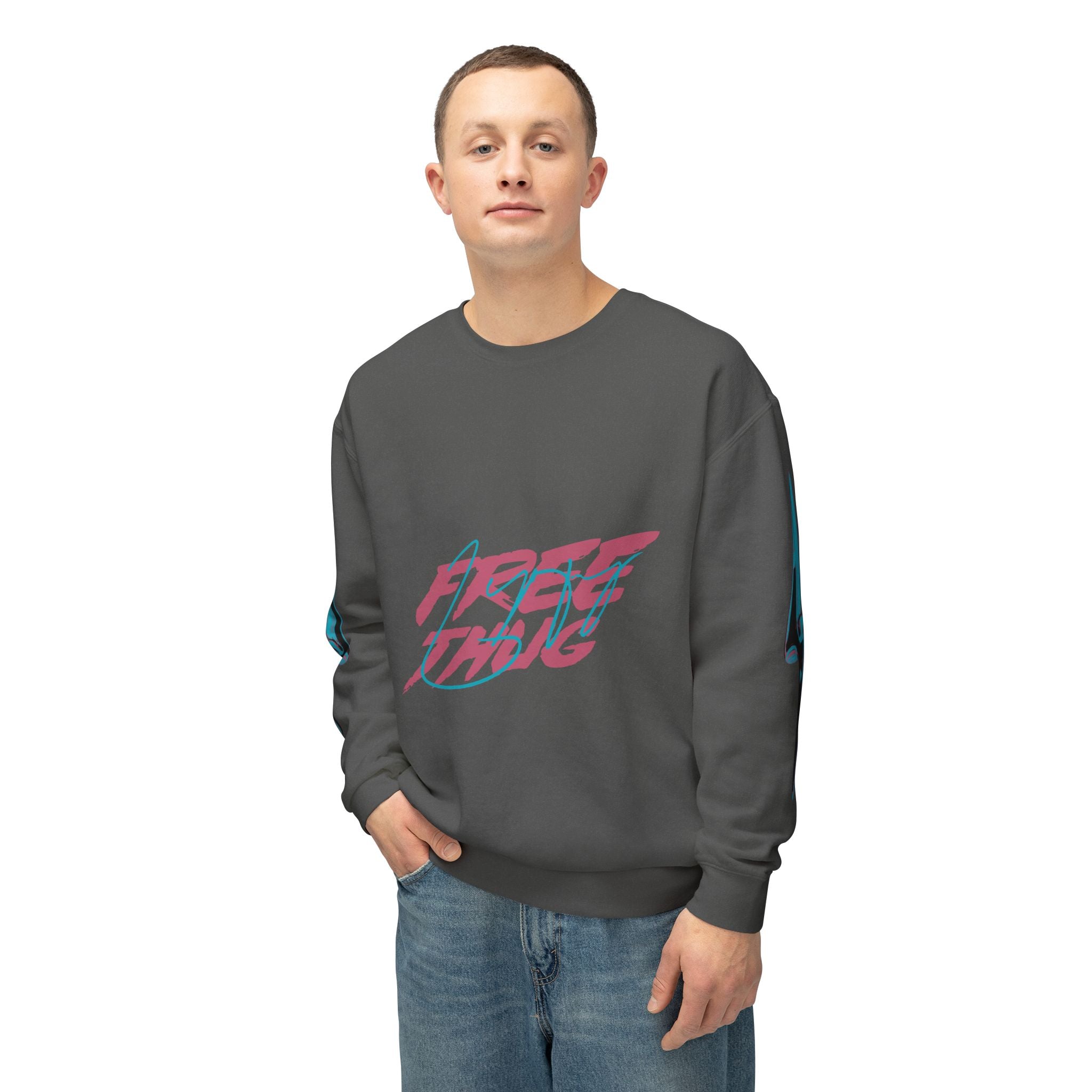 Free Thug Lightweight Crewneck Sweatshirt